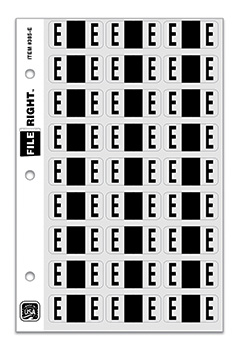 File right™  brand - alphabet labels